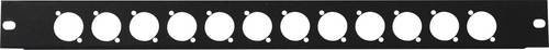 Omnitronic Frontplatte Z-19 in Schwarz mit 12 x XLR (D-Typ), 1 HE - Bild 1