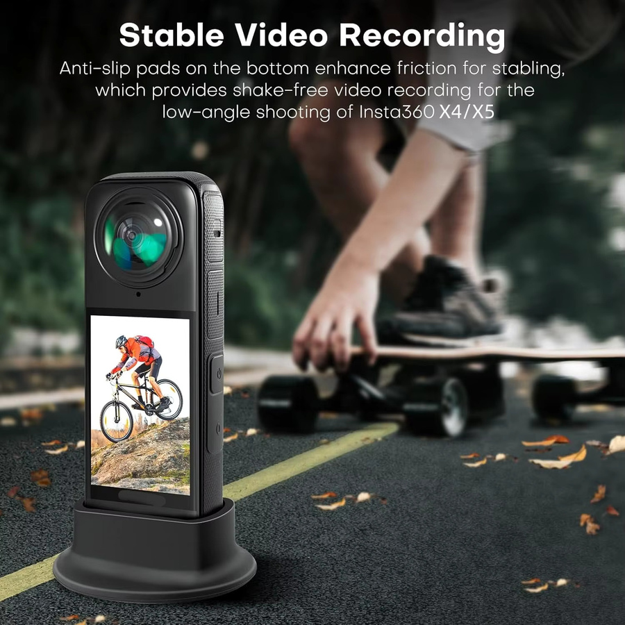 Insta360 Silikon-Basishalterung für X5 und X4 Action-Kameras in Schwarz - Bild 5