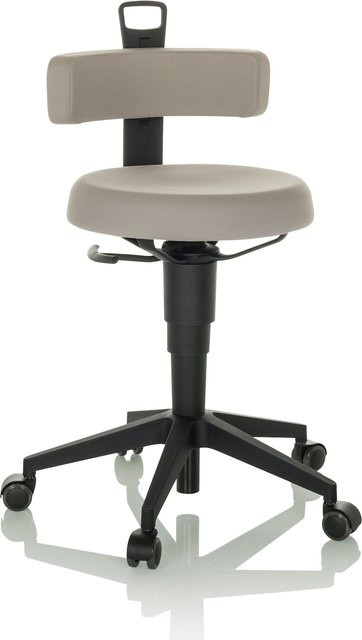 hjh OFFICE Drehhocker TOP WORK FLEX aus Stoff ohne Armlehnen - Bild 1