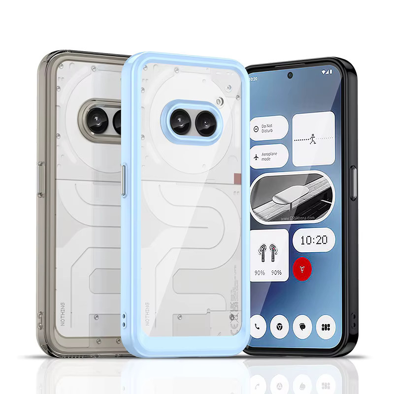 Nothing Phone 2a Schutzhülle Transparent mit Soft Frame und Hard Case Design - Bild 2