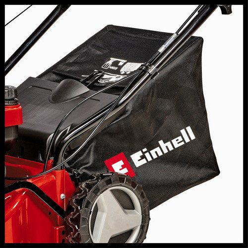 Einhell Benzin-Rasenmäher GC-PM 40/2 S in Rot mit Grasfangkorb und Hinterradantrieb - Bild 2