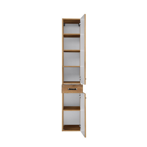 HELD MÖBEL Seitenschrank Bologna in Eiche Optik, Farbe Braun/Mehrfarbig, B/H/T: 30 x 180 x 35 cm - Bild 2
