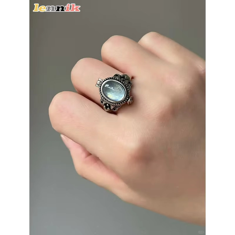 LENNIK Ring, hellblauer Kristall, Damen - Bild 2