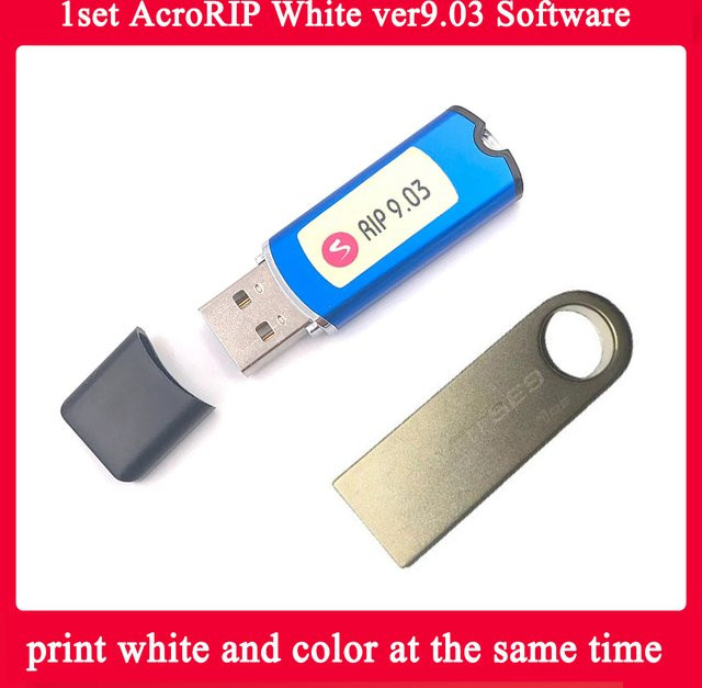 AcroRIP White ver9.03 Software mit Lock-Key-Dongle für Epson UV-Flachbett-Tintenstrahldrucker zum gleichzeitigen Weiß- und Farbdruck - Bild 1
