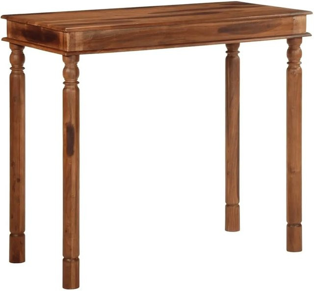 vidaXL Bartisch aus Massivholz Akazie in Braun, B/T/H: 120 x 60 x 107 cm - Bild 1