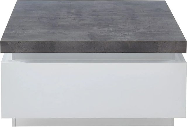 Couchtisch Halo von Vente-unique in Grau und Weiß mit einer Breite von 90 cm - Bild 1