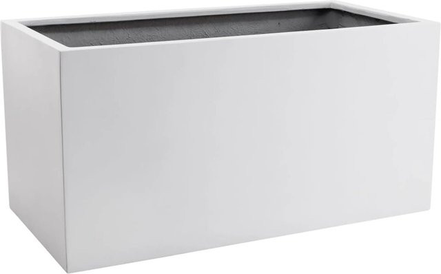 Vivanno Pflanzkübel Maxi aus Fiberglas in Weiß, B/T/H: 60 x 30 x 30 cm - Bild 1