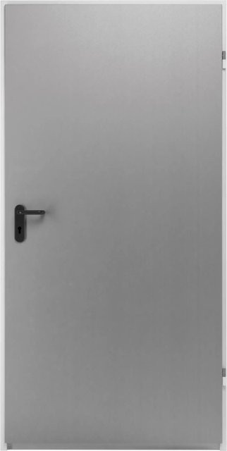 Hörmann ZK-Tür-Element eingehängt verzinkt in Schwarz oder Grau, DIN Rechts, B/H/T: 100 x 200 x 8 cm - Bild 1