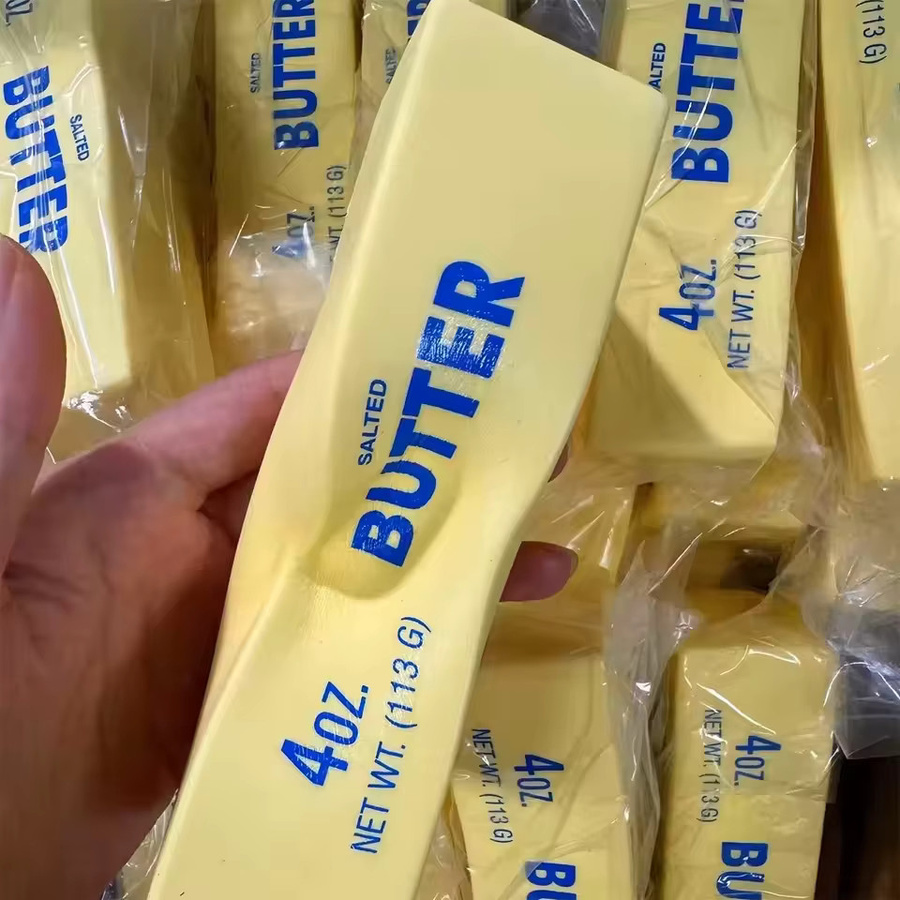 Bandai Simulationskäse Squishy Butter Fidget Toys, gelb - Bild 2