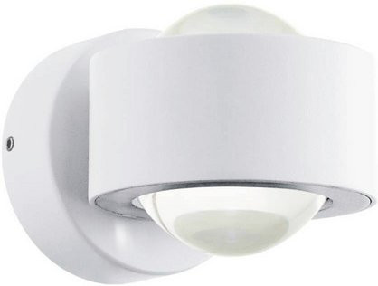 Eglo LED-Außenwandleuchte TREVIOLO in Weiss mit klarem Glas, H x B: 8,5 x 9 cm - Bild 1
