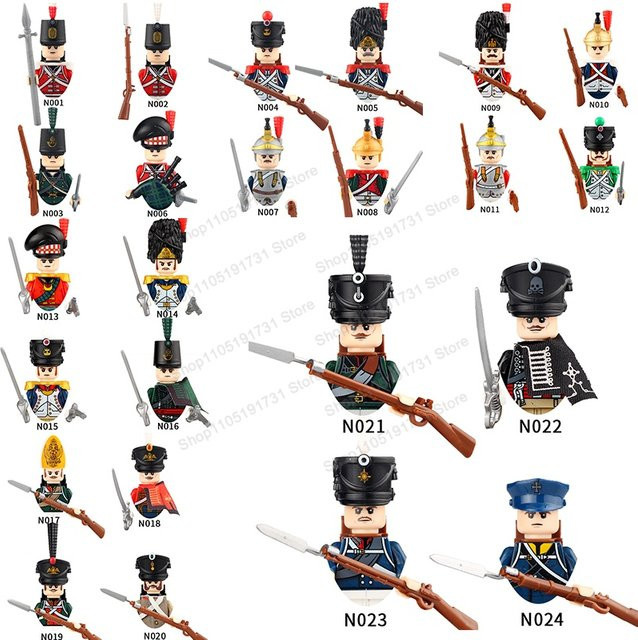 DR.TONG Mittelalterliche Militär-Soldatenfiguren Napoleon, Bausteine, Zubehör - Bild 1