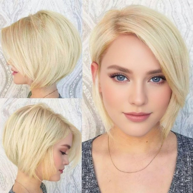 OYM HAIR Pixie-Schnitt-Perücke, blonde brasilianische Echthaar-Perücke, Damen - Bild 1