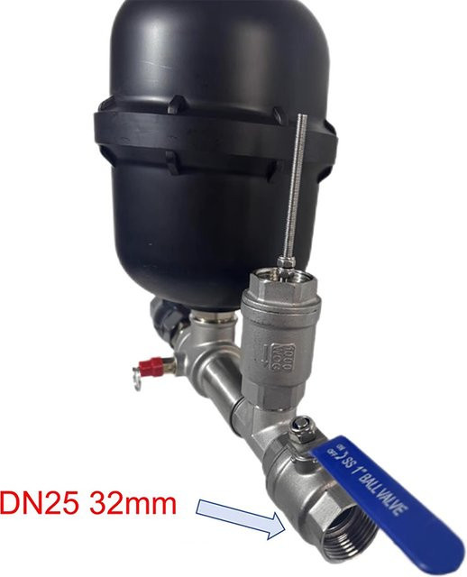 LZHZXY Wasser-Ram-Pumpenset aus Edelstahl im Pistolenstil für den Einbau in Flussdämme mit Einzel- oder Doppelventilen - Bild 1