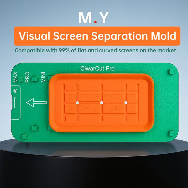 YCS Mr.Yang ClearCut Pro Bildschirmtrennvorrichtung für iPhone-Reparaturen in Transparent, präzises Werkzeug für flache und gebogene Bildschirme - Bild 1