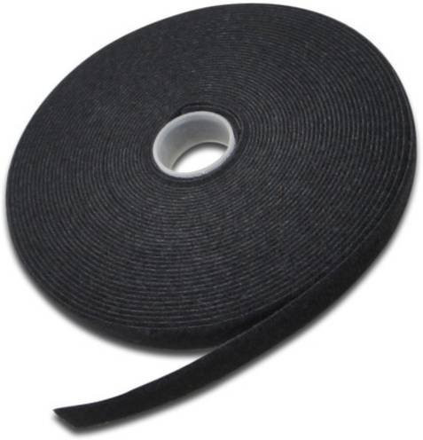 Digitus Klettband zur Kabelführung und zum Bündeln, Schwarz, 10 Meter Rolle - Bild 2