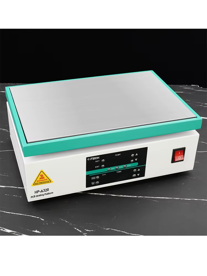 ITECH Digitale PCB-Vorheizstation in Weiß für SMT SMD BGA Rework und Reparatur mit Zeitsteuerung - Bild 6