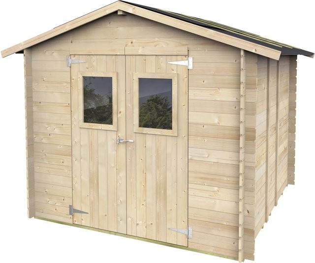 Holzhaus Argenta Bh19 aus Tannenholz in Braun, B/T: 248 x 248 cm - Bild 1