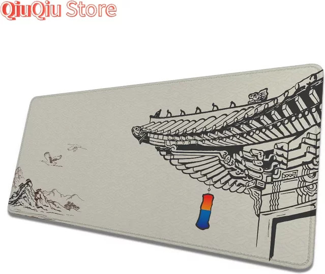 Potdemiel XXL Gaming Mauspad Anime Hanok Design für Computer und Schreibtisch - Bild 1