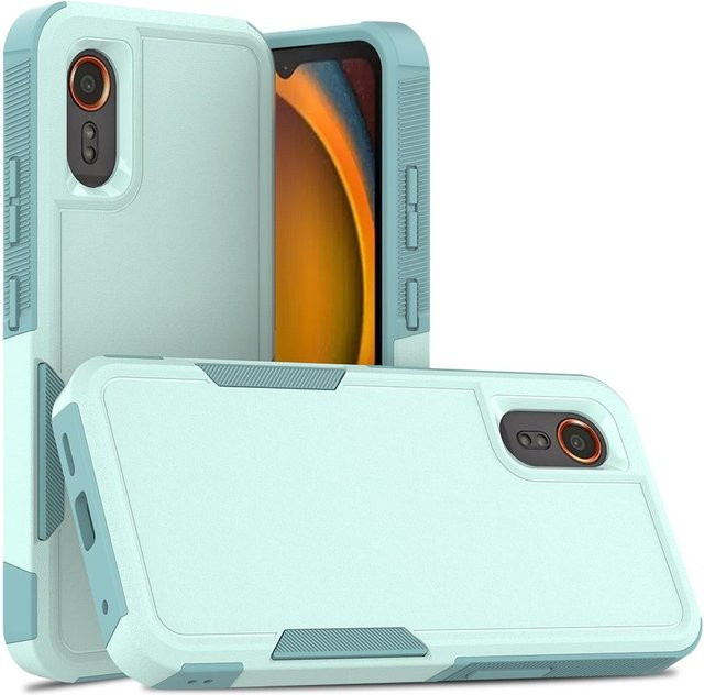Stoßfeste Hybridhülle für Samsung Galaxy Xcover 7 in Blau, Zweischichtiges TPU und PC Design - Bild 1