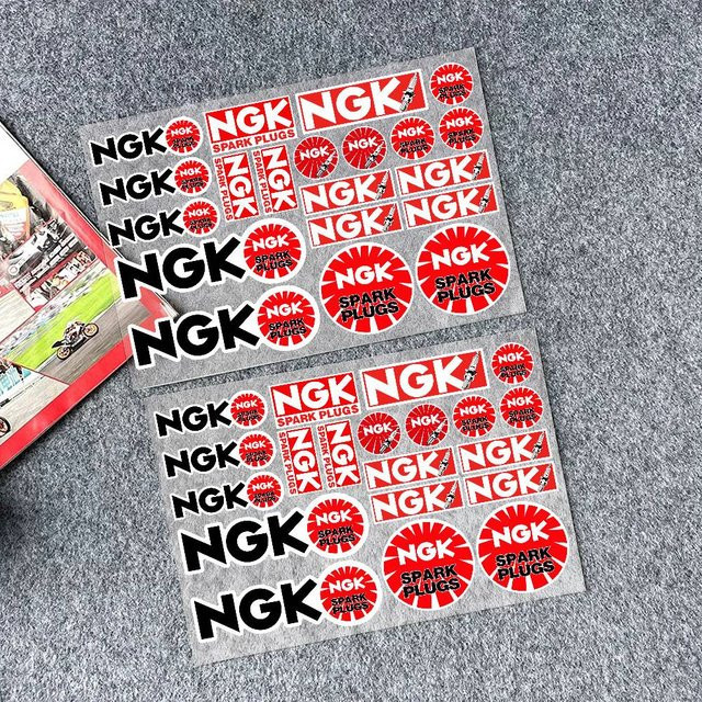 NGK Zündkerze Vinyl Aufkleber für Auto, Motorrad und Laptop als Tuning Zubehör - Bild 1