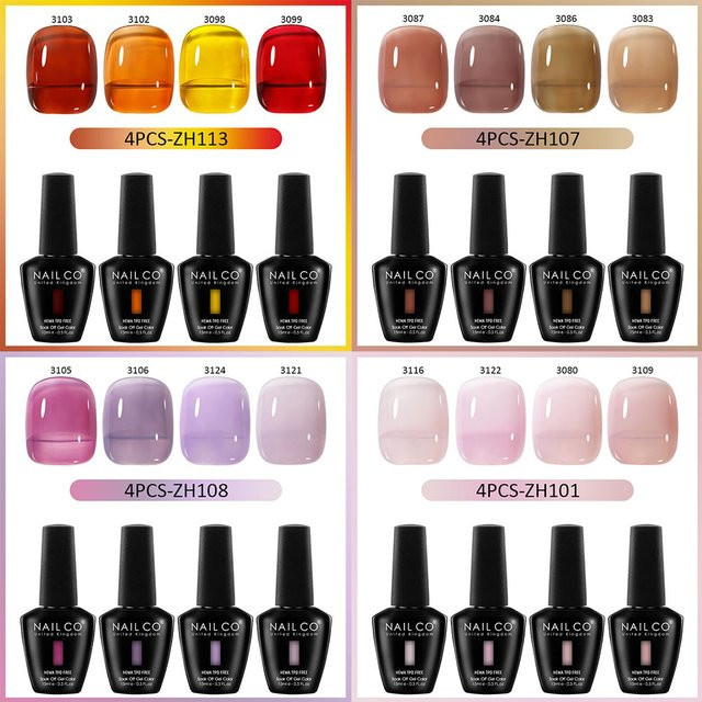 NAILCO Gel-Nagellack, Weinrot, Glänzend - Bild 1