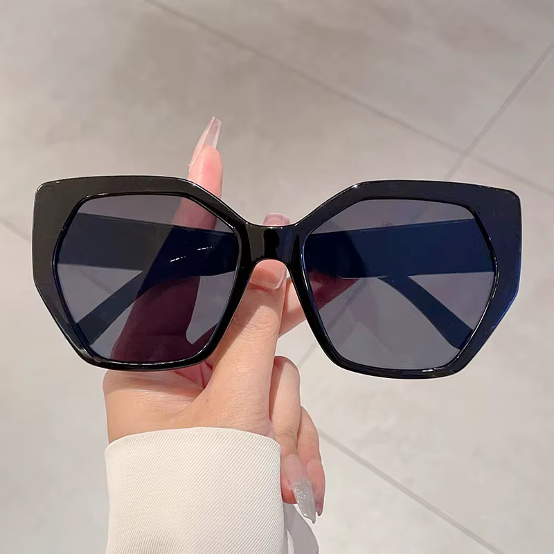 KAMMPT Sonnenbrille Polygon, Black, Vollrand, Kunststoff, Damen - Bild 1