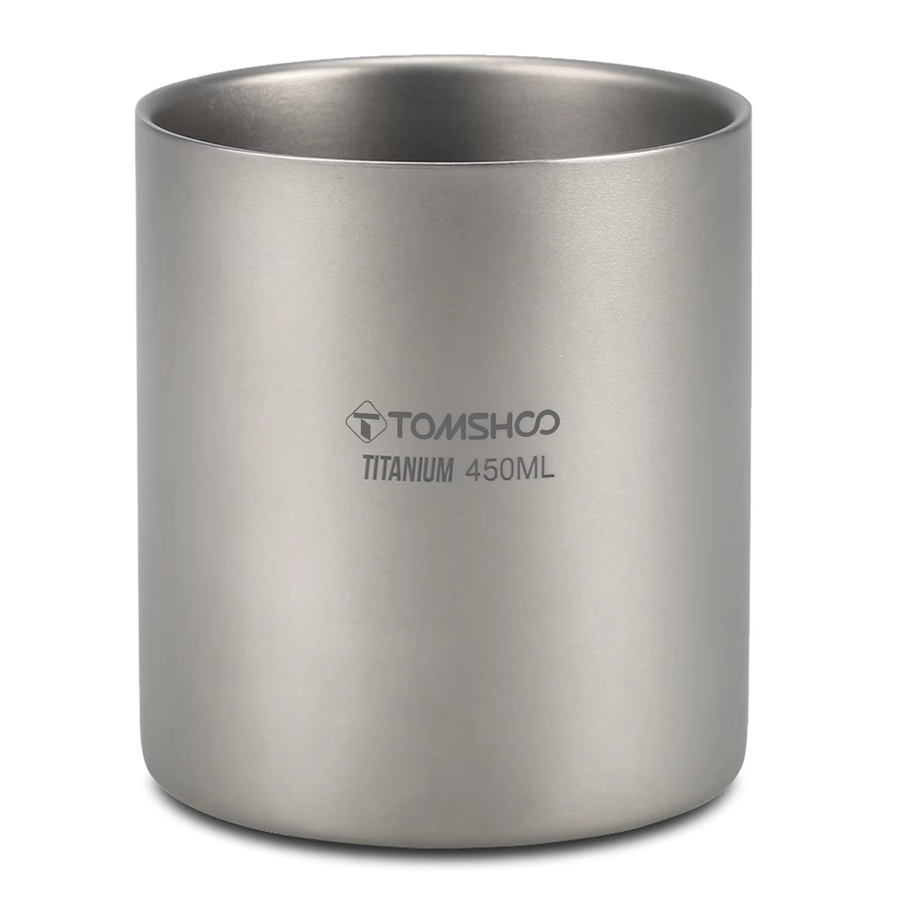 Tomshoo Titan Doppelwandige Tasse für Kaffee und Tee in Silber, 220ml/350ml/450ml/600ml - Bild 2