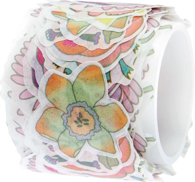 Rico Design Paper Poetry Washi Sticker Futschikato Blumen aus Papier - Bild 1