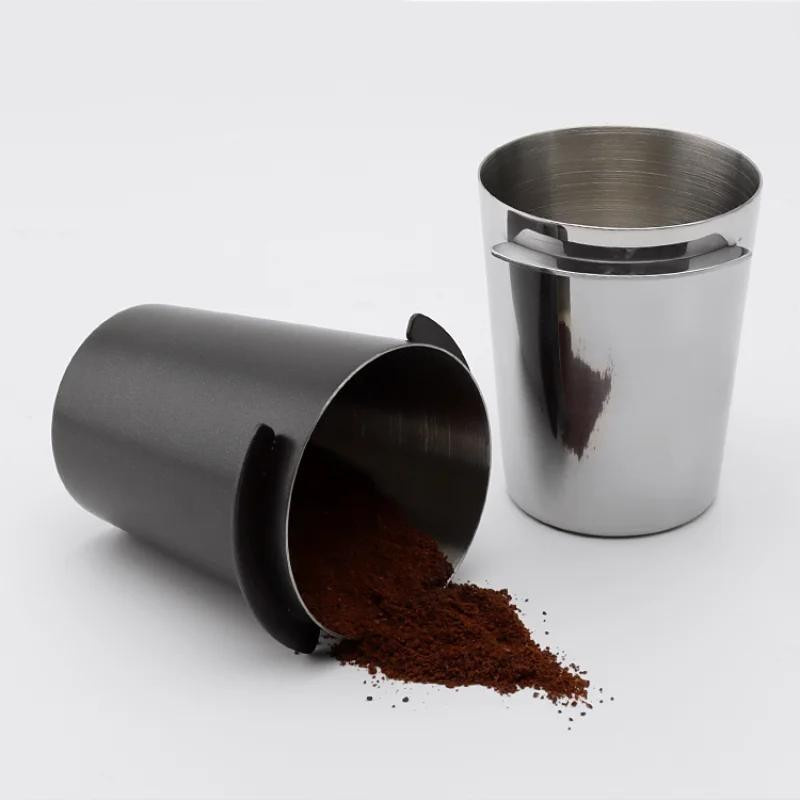 Yiran Furniture Kaffeedosierbecher aus Edelstahl in Silber als Barista-Zubehör für Espressomaschinen - Bild 2