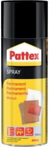 Pattex Sprühkleber Powerspray permanent transparent und leicht beige, 400 ml - Bild 1