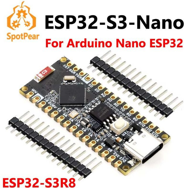 Waveshare ESP32-S3-Nano Entwicklungsboard basierend auf ESP32-S3R8 für Arduino in Schwarz - Bild 1