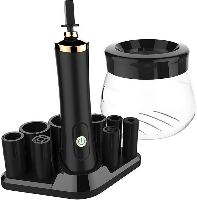 Super Six Elektrischer Make-up-Pinselreiniger, schwarz, Unisex - Bild 1