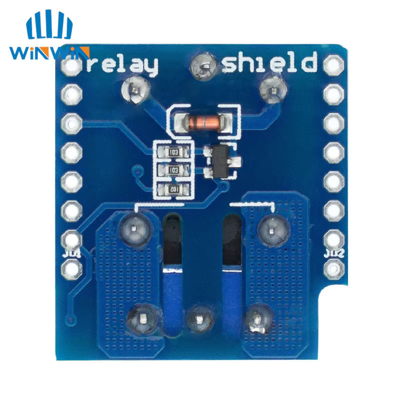 Wemos D1 Mini Relay Shield 1 Kanal Relaismodul für ESP8266 Entwicklungsboard in Blau - Bild 2