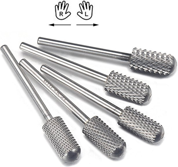 TFSCLOIN Nagel Bohrer Bits, Zylindrisch, Silber, Hartmetall - Bild 1