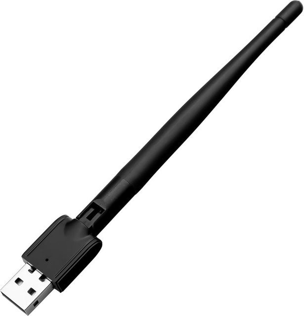 Meiteai-All USB 2.0 WLAN-Adapter MT7601 Drahtlose Netzwerkkarte 150 Mbit/s 802.11 b/g/n Mini WLAN-Empfänger Dongle mit drehbarer Antenne Schwarz - Bild 1
