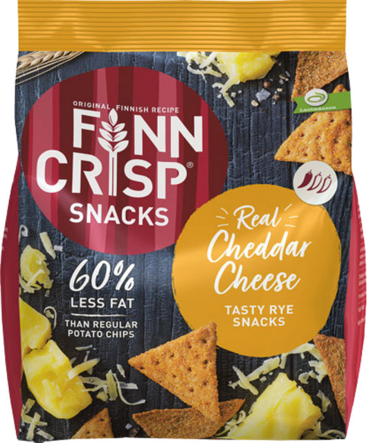 Finn Crisp Snacks Real Cheddar Cheese Roggen 150 g - Bild 1