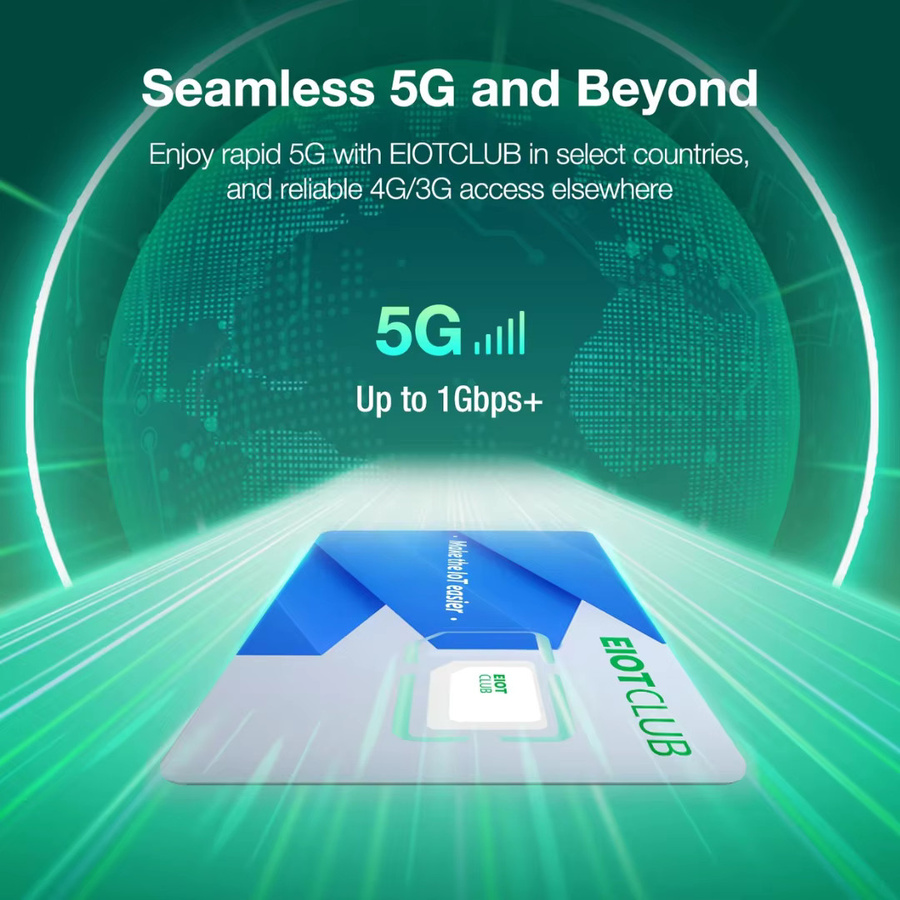 EIOTCLUB Internationale SIM-Karte mit 5 GB Datenvolumen für 30 Tage, Global Travel SIM mit 5G und 4G Abdeckung in über 200 Ländern - Bild 3