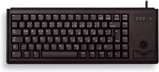 Cherry G84-4400LPBDE-2 Slim Line Tastatur mit Trackball, mechanisch, QWERTZ Deutsch, Schwarz - Bild 2