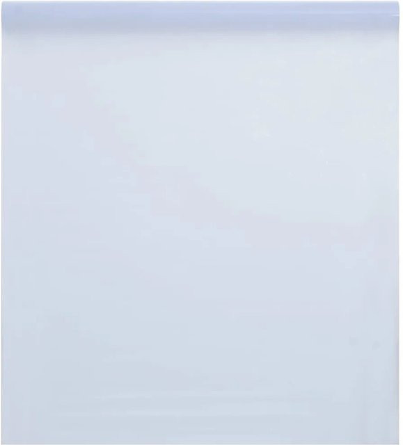vidaXL Fensterfolie Statisch Matt Weiß aus PVC, Breite: 90 cm, Länge: 500 cm - Bild 1