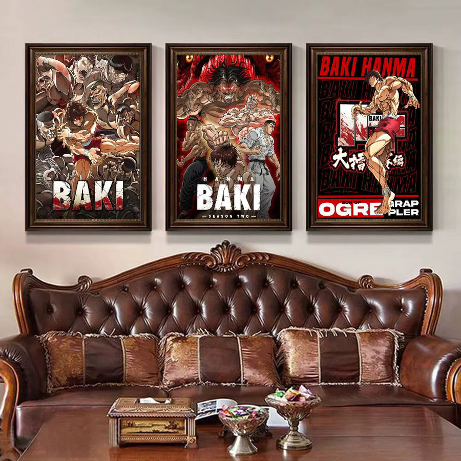 Japanischer Anime Baki Hanma Wandkunst Poster in HD-Qualität, Mehrfarbig, Rechteckig - Bild 2