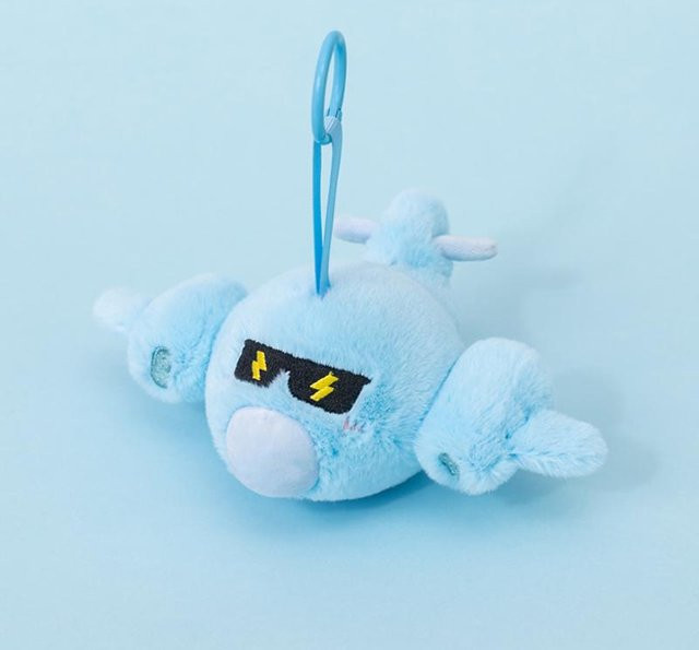 Yiran toy Flugzeug Stofftiere, Plüsch, Blau - Bild 1