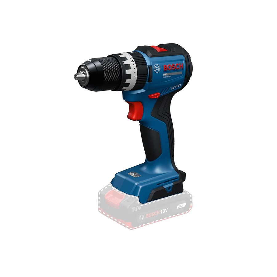 Bosch Professional Akku-Schlagbohrschrauber GSB18V-52 in Blau mit 18V Technologie - Bild 2