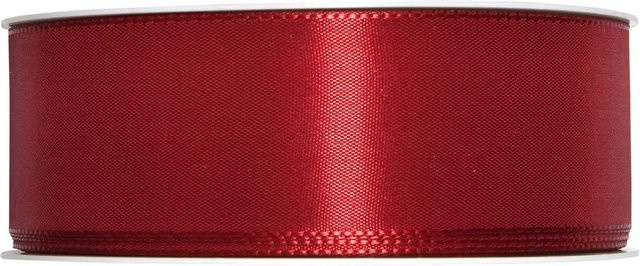 Halbach Taftband aus Polyester, Farbe Bordeaux, Breite: 4 cm, Länge: 5 m - Bild 1