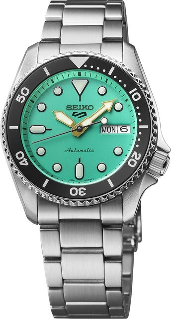 Seiko Armbanduhr Automatik, Edelstahl, Grün, 38 mm, Herren - Bild 1