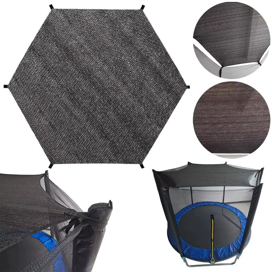 APWIKOGER Wasserfeste Trampolin-Schattenabdeckung aus HDPE als runder Sonnenschutz und Baldachin für den Außenbereich - Bild 2