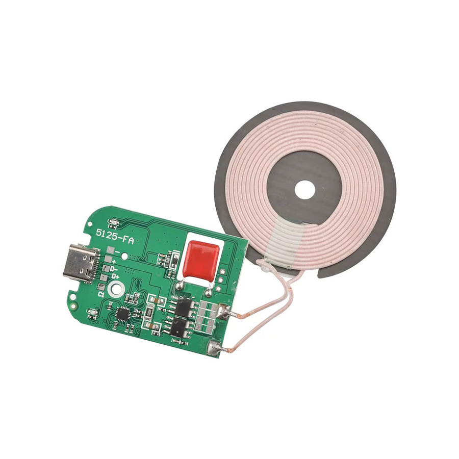 diymore Drahtloses Ladegerät Sendermodul mit Micro USB und Typ-C Schnittstelle, 5-9V 5-15W Spule Platine, Multicolour - Bild 2