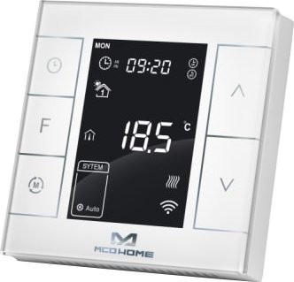 MCO Home Thermostat MH7 Version 2 für Wasserheizungen mit Feuchtigkeitssensor in Weiß - Bild 1