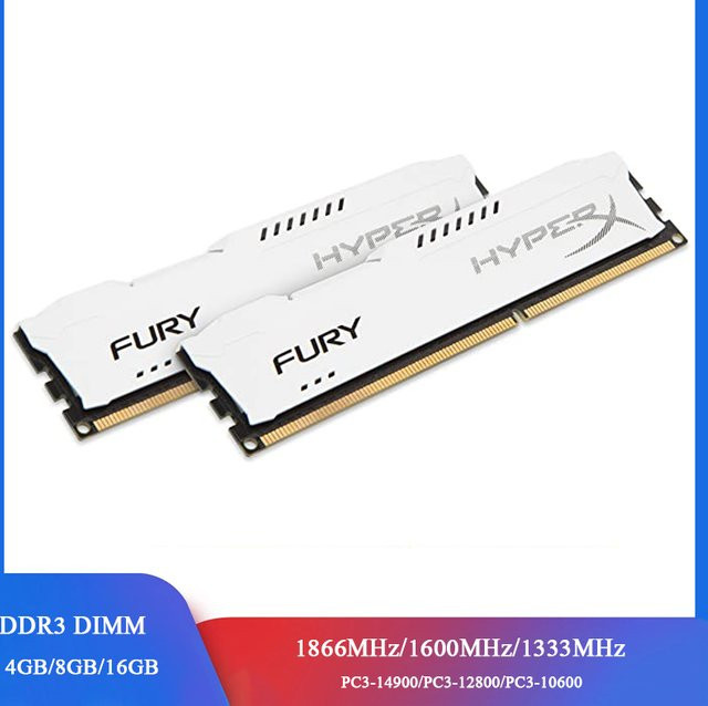 Kingston DDR3L Desktop-RAM Memoria Modul, 240 Pins DIMM, 1,35 V/1,5 V, Farbe: Weiß - Bild 1