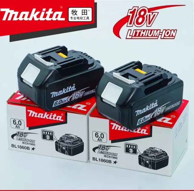 Makita 18 V Lithium-Ionen Akku LXT BL1860B in Schwarz mit 6,0 Ah - Bild 1