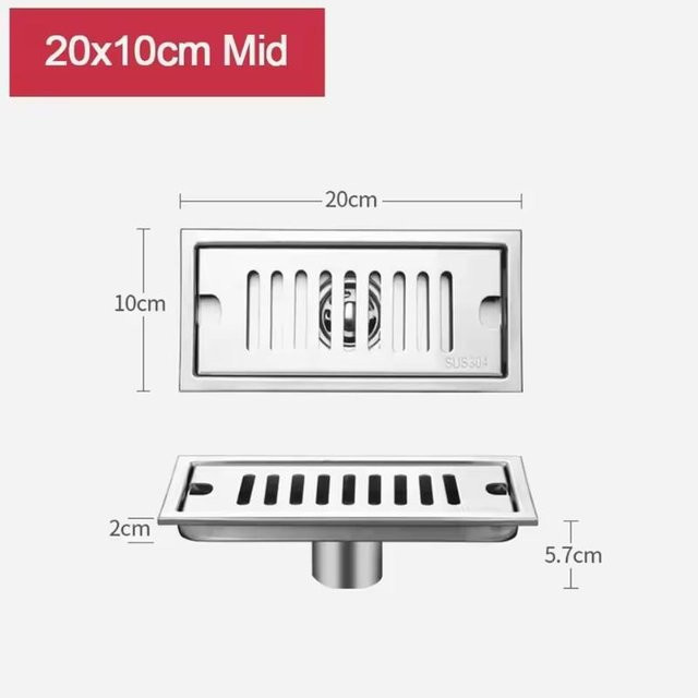 Lineare Duschrinne aus Edelstahl von Binchi Outdoor Product in Silber - Bild 1